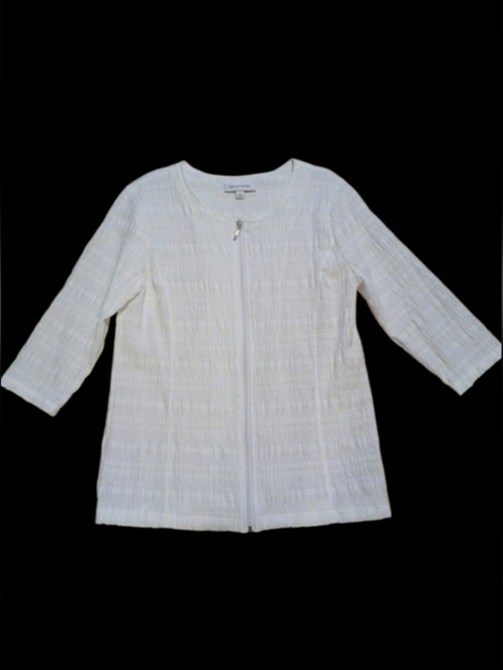 Textured Women's Full Zip-Up Lightweight Jacket